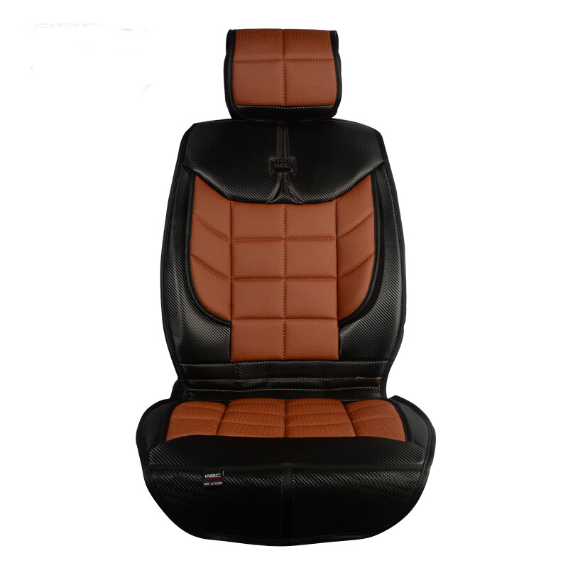 WRC 全包頭等倉款 運(yùn)動(dòng)汽車坐墊 打孔透氣四季通用座墊 咖啡色 [廠家直發(fā)]